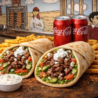 DEAL 3 (2 Gyro+1 Large Fries+2 Soda)