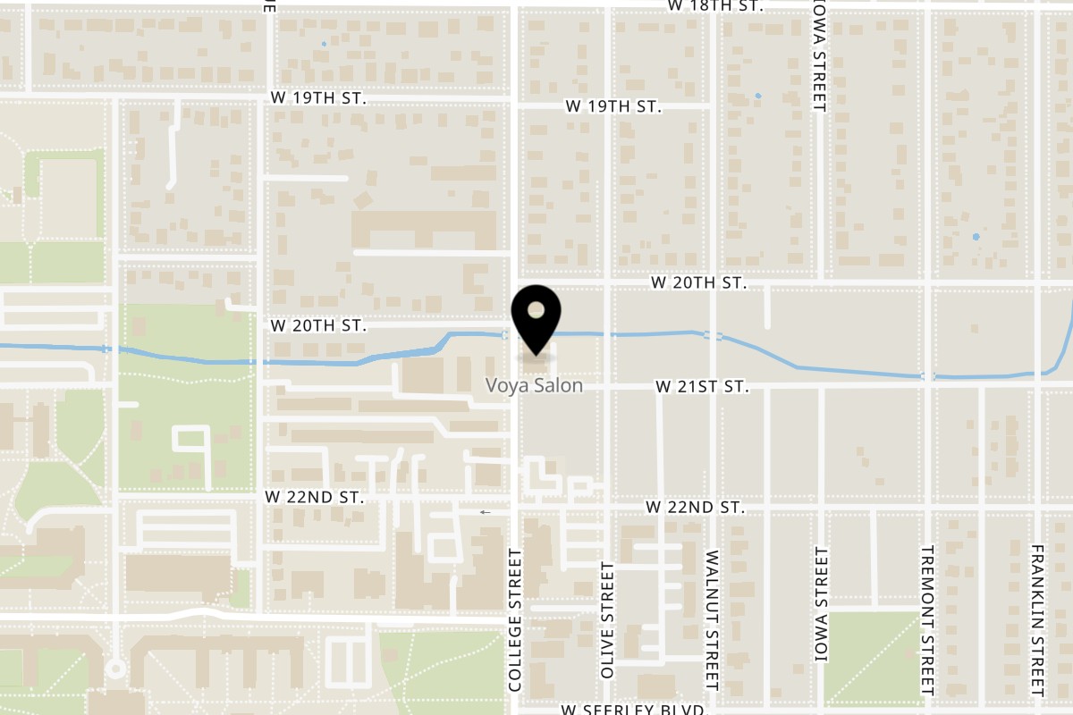 Map showing the location of Oh My Grill Halal Mediterranean Grill Cedar Falls on 2020 College St in Cedar Falls